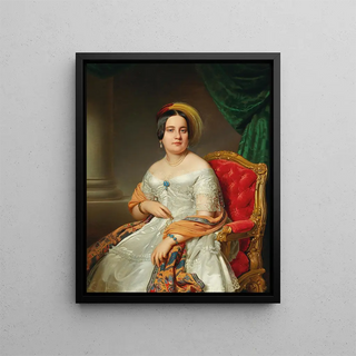 Anton Einsle - Portrait of Louise von Wertheimstein Vienna 18131890 born Biedermann.webp