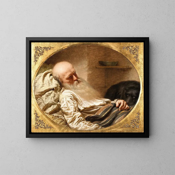 Le Dernier Ami - Anton Einsle — ingelijst kunstwerk aan de muur