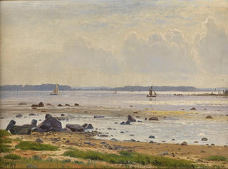 Anton Erik Christian Thorenfeld - Dnische Ostseekste am Roskildefjord Seeland.webp
