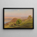 Landscape of the Danube near Vienna - Anton Hlaváček — framed artwork on a wall