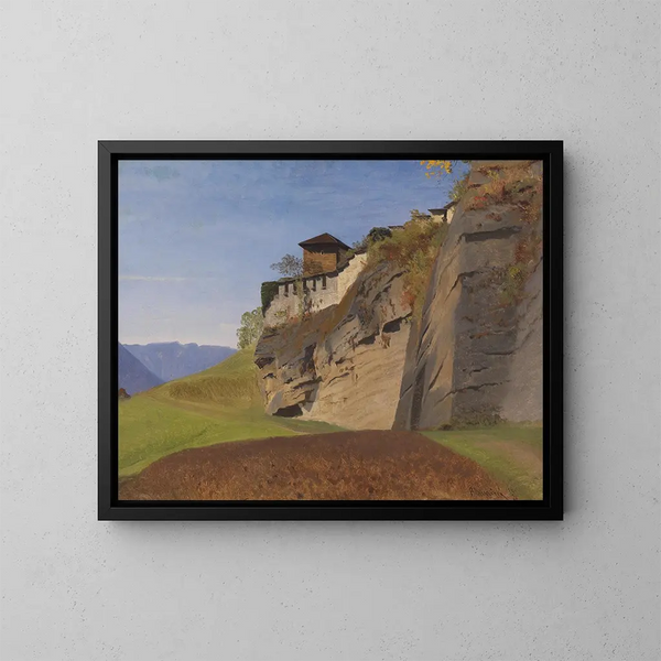 Richeter aan de berg van de monniken in Salzburg - Anton Hlaváček — ingelijst kunstwerk aan de muur