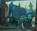 Canal bij schemering Berlijn - Anton Kerschbaumer — weergave van het kunstwerk