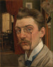 Zelfportret in studio - Anton Molkenboer — weergave van het kunstwerk