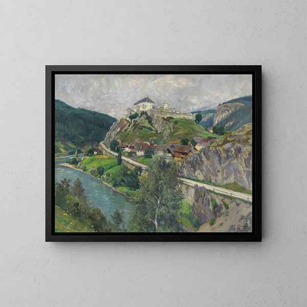 Het kasteel van de zon - Anton Nowak — ingelijst kunstwerk aan de muur