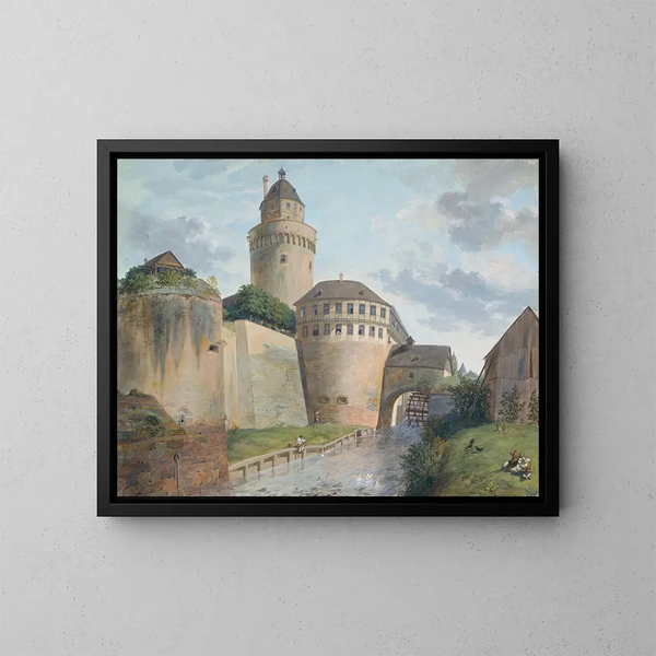 L'ancienne scheidingsmuur - Anton Radl — ingelijst kunstwerk aan de muur