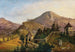 scène in Salzburg, uitzicht op Gaisberg, Nockstein en Kapuzinerberg - Anton Reiffenstuhl — weergave van het kunstwerk