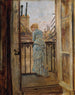 op het balkon - Anton Romako — weergave van het kunstwerk