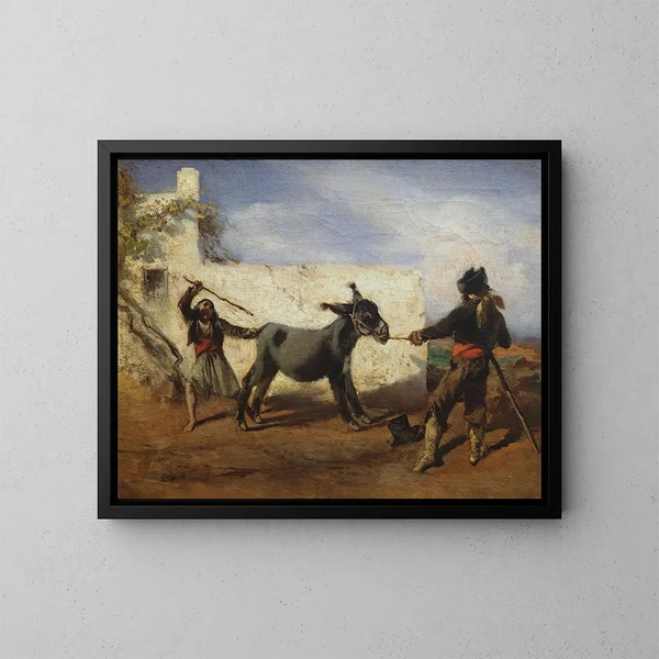 L'âne strassbourgeois - Anton Romako — ingelijst kunstwerk aan de muur