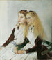 De nichtjes van de kunstenaar, Elisabeth en Maja - Anton Romako — weergave van het kunstwerk