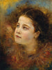 Meis met een haarband - Anton Romako — weergave van het kunstwerk