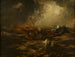 Storm op zee - Anton Romako — weergave van het kunstwerk
