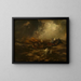 Storm op zee - Anton Romako — ingelijst kunstwerk aan de muur