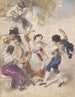 Tarentelle - Anton Romako — weergave van het kunstwerk