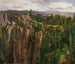 In de zandstenen bergen van de Elbe - Anton Schiffer — weergave van het kunstwerk