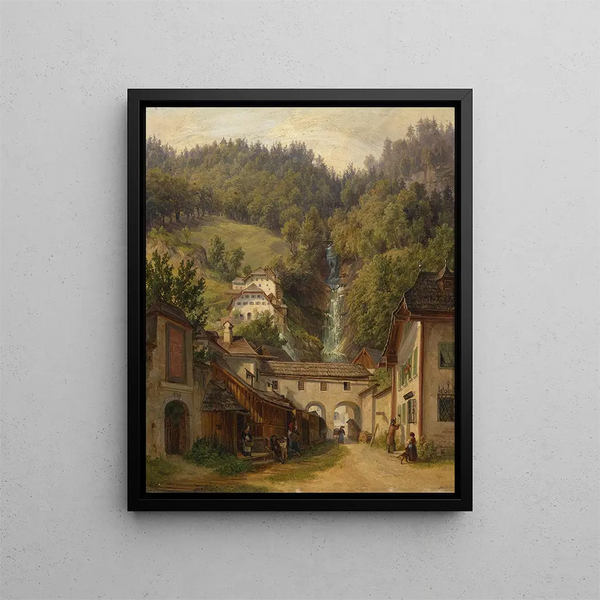 Anton Schiffer - Motiv aus Hallstatt.webp