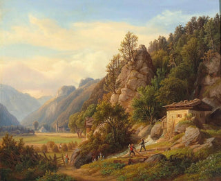 Anton Schiffer - Partie Bey Frohnwies Am Wege Von Lofer Nach Salfelden Im Pinzgau.webp