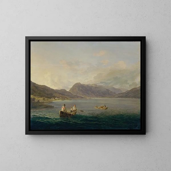 Alpenmeer Oostenrijk - Anton Schiffer — ingelijst kunstwerk aan de muur