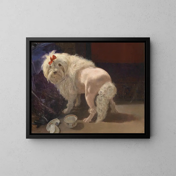 La coupe brisée - Anton Schrödl — ingelijst kunstwerk aan de muur