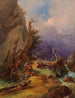 Jagers rustend - Anton Schrödl — weergave van het kunstwerk