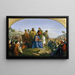 Vermenigvuldiging van de broden - Anton von Perger — ingelijst kunstwerk aan de muur