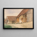Ferme - Anton von Werner — ingelijst kunstwerk aan de muur