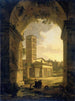 San Giorgio in Velabro in Rome - Antonie Sminck Pitloo — weergave van het kunstwerk