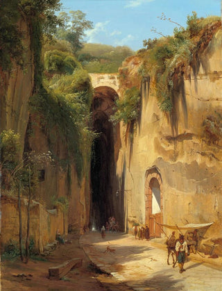Antonie Sminck Pitloo - The Grotto of Posillipo at Naples.webp