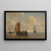 Dienstboot in Zaandam - Antonie Waldorp — ingelijst kunstwerk aan de muur