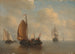 Dienstboot in Zaandam - Antonie Waldorp — weergave van het kunstwerk