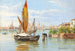Fishing Boats in Venice - Antonietta Brandeis — artwork view