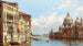 Venice painting, view of the Grand Canal from Santa Maria della Salute - Antonietta Brandeis — artwork view