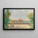 Venice, view of San Giorgio from the Gardens - Antonietta Brandeis — framed artwork on a wall