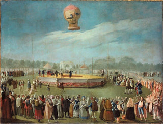 Antonio Carnicero - Ascenso de un globo en presencia del rey Carlos IV y de su Corte.webp