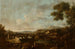 Landschap met personages - Antonio Diziani — weergave van het kunstwerk