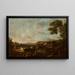 Landschap met personages - Antonio Diziani — ingelijst kunstwerk aan de muur
