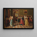 Bassanio die het hart van Portia verovert, De koopman van Venetië - Antonio Ermolao Paoletti — ingelijst kunstwerk aan de muur