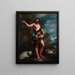 van Sint-Jan de Doper in de woestijn naar Titian - Antonio Guardi — ingelijst kunstwerk aan de muur