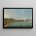 Napels, een uitzicht op de Riviera di Chiaia vanuit het noordwesten met de Vesuvius op de achtergrond - Antonio Joli — ingelijst kunstwerk aan de muur
