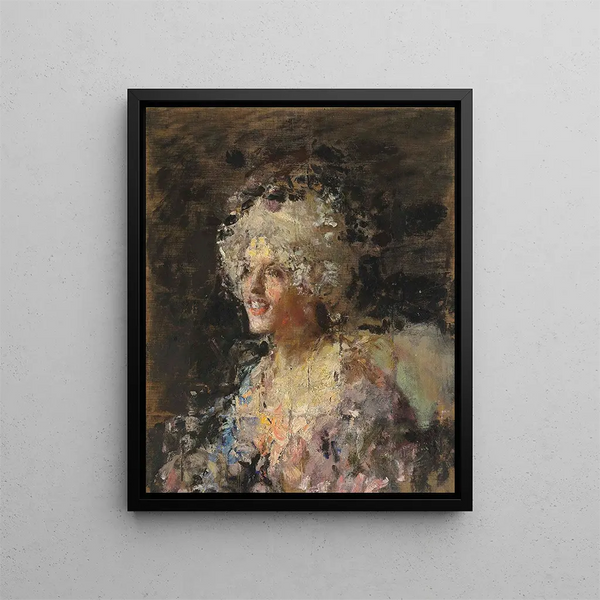 Antonio Mancini - Donna in Costume del Settecento.webp