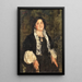 Portret van een dame - Antonio Mancini — ingelijst kunstwerk aan de muur