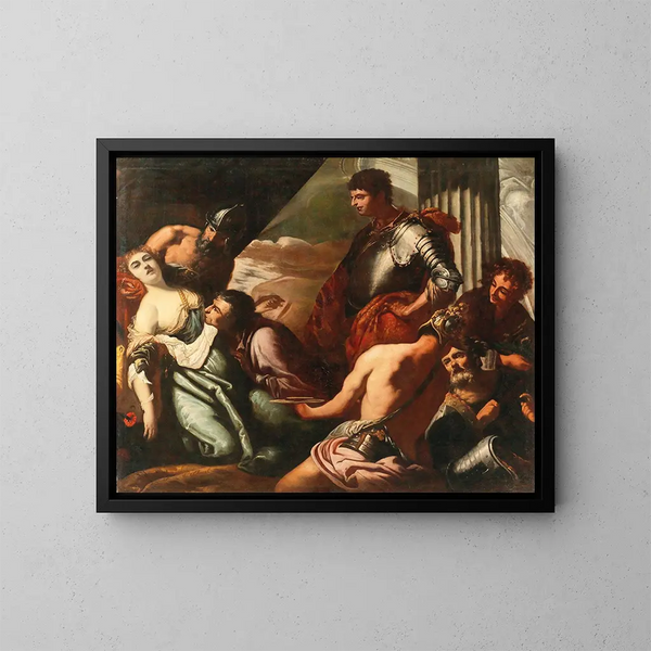 La Mort d'Agrippine - Antonio Zanchi — ingelijst kunstwerk aan de muur