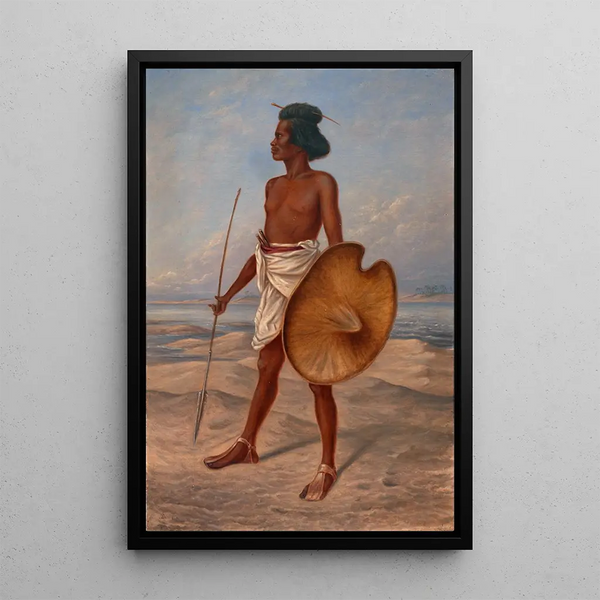 Nubisch schilderij - Antonio Zeno Shindler — ingelijst kunstwerk aan de muur