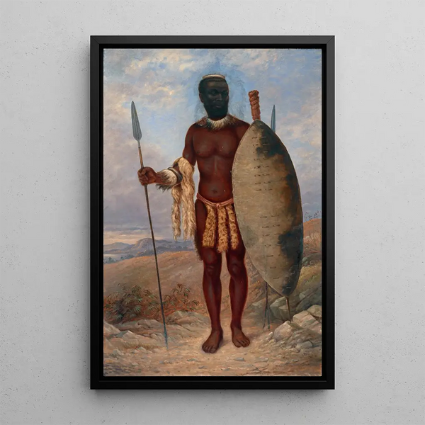 Reproductie van het schilderij Man Zulu - Antonio Zeno Shindler
