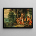 Een Bacchanaal met Ceres en satyrs - School van Antwerpen — ingelijst kunstwerk aan de muur