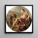 Apollon zittend met een lier voor een Athener en een slang - Charles-André van Loo — wandpresentatie van het kunstwerk