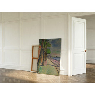 Arbres au bord du canal - Edvard Munch | Reproduction Tableau Décoration murale affiche copie
