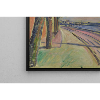 Arbres au bord du canal - Edvard Munch | Reproduction Tableau Décoration murale affiche copie