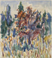 Herfstbomen in oktober - Allen Tucker — weergave van het kunstwerk