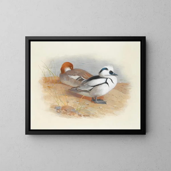 Een paar harlekijnen - Archibald Thorburn — ingelijst kunstwerk aan de muur