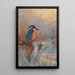 Reproduction of the painting Fishermen frozen kingfisher and heron in a winter landscape - Archibald Thorburn